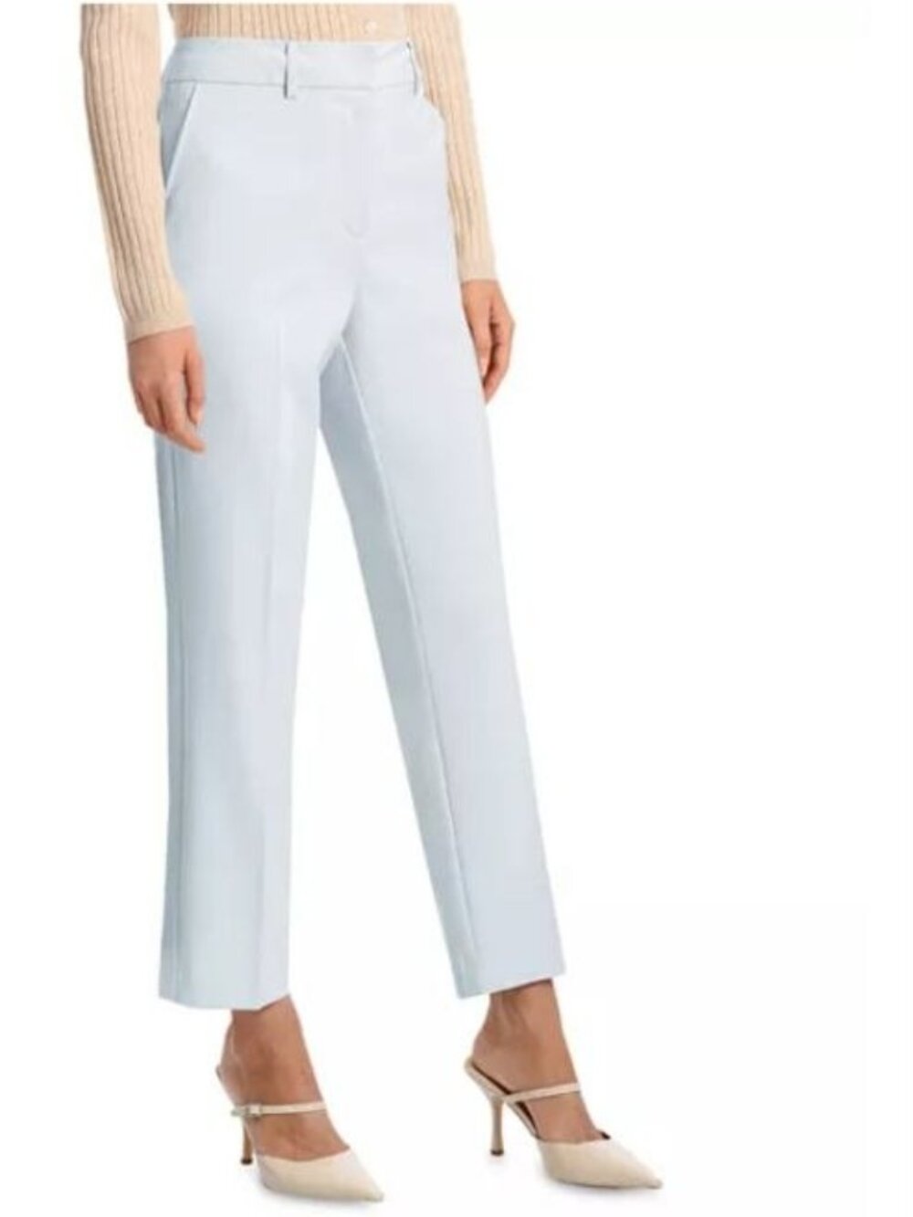 $99 Bagatelle Straight Leg Suit Pants Ice Blue Size 2